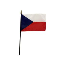 Czech Republic Stick Flag - 4x6"