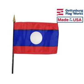 Laos Stick Flag - 4x6"