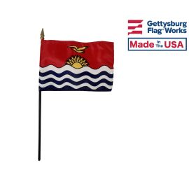 Kiribati Stick Flag - 4x6"