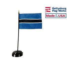 Botswana Stick Flag - 4x6"