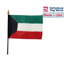 Kuwait Stick Flag - 4x6"