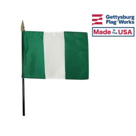 Nigeria Stick Flag - 4x6"