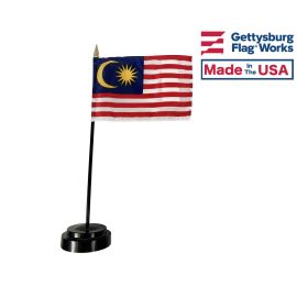Malaysia Stick Flag - 4x6"