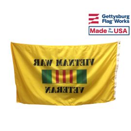 Vietnam War Veteran Flag Front