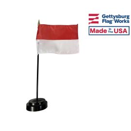 Indonesia Stick Flag - 4x6"