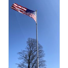 20' Presidential In-Ground Telescoping Residential Flagpole