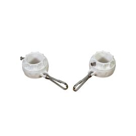 spinning clip flag fastener white image