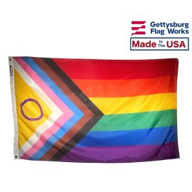 Intersex Progress Pride Flag Made in the USA by Gettysburg Flag Works