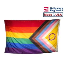 Intersex Progress Pride Flag Made in the USA by Gettysburg Flag Works