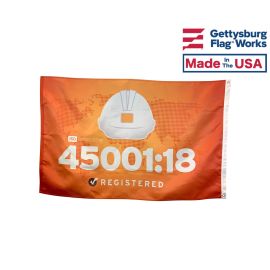 ISO 45001:18 Occupational Health & Safety Flag