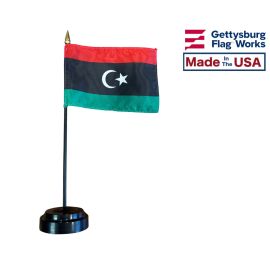 Libya Stick Flag - 4x6"