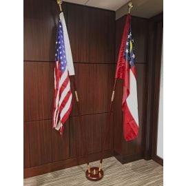 Signature Mahogany Floor Stand Two Hole