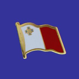 Malta Lapel Pin (Single Waving Flag)