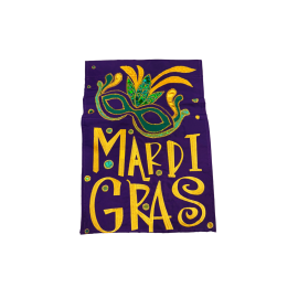 MARDI GRAS GARDEN FLAG