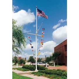 30' Nautical Double Mast Flagpole