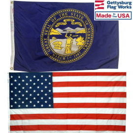 Nebraska & Battle-Tough® American Flag Combo Pack