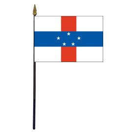 Netherlands Antilles Stick Flag - 4x6"