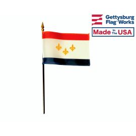 City of New Orleans Stick Flag (LA, USA) - 4x6"