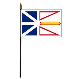 Newfoundland Stick Flag - 4x6"