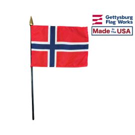 Norway Cotton Stick Flag