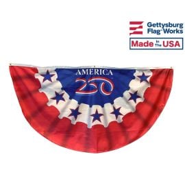 America 250 Decorative pleated Fan bunting