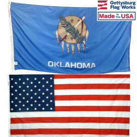 Oklahoma & Battle-Tough® American Flag Combo Pack