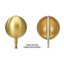 Premium Aluminum Flagpole Ball Ornament