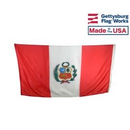 Peru Flag with Seal
