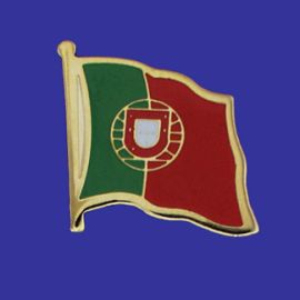 Portugal Lapel Pin (Single Waving Flag)