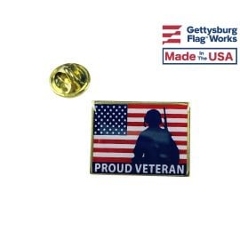 Proud Veteran Lapel Pin