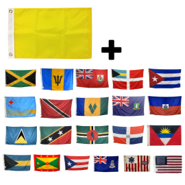Caribbean & Quarantine Courtesy Sailing Flag Combo Packs