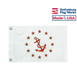 12x18" Rear Commodore Officer Boat Flag - Yacht Club Officer Flags