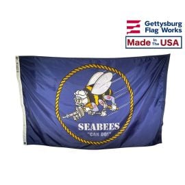 U.S. Navy Seabees - Outdoor Flag Made in the USA by Gettysburg Flag Works