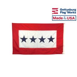 Service Star Flag (4 Blue Stars) - 3x5'