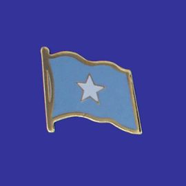 Somalia Lapel Pin (Single Waving Flag)