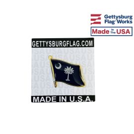 South Carolina State Flag Lapel Pin (Single Waving Flag)