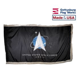 Official U.S. Space Force Flag - Formal Indoor and Parade Style