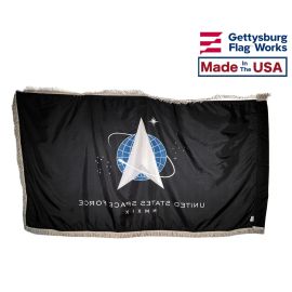 Official U.S. Space Force Flag - Formal Indoor and Parade Style