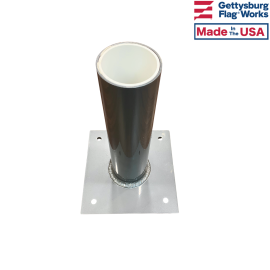 Surface mount flag stand for decks