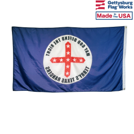 Terry's Texas Rangers Flag 1861 (May God Defend the right) - 3x5'