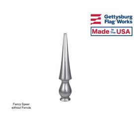 Fancy Round Spear Finial