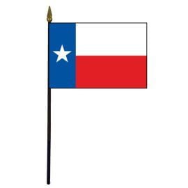 Texas State Stick Flag (Plastic) - 4x6"