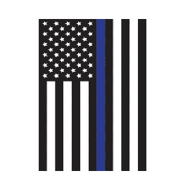 Thin Blue Line Garden Flag