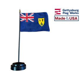 Turks & Caicos Stick Flag - 4x6"