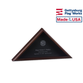 Engraved Memorial Flag Case - "Veteran Engraved"