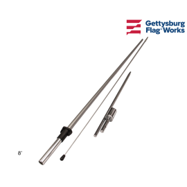 Wave Flagpole - CHOOSE OPTIONS