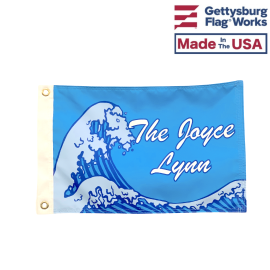 Custom Wave Boat Flag