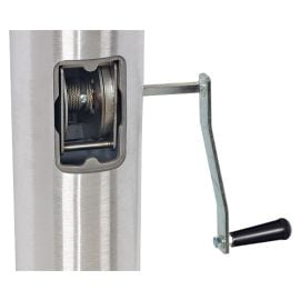 50' EXTREME Reinforced Internal Wire Halyard With Winch (XIRW) Aluminum Flagpole - Choose Options