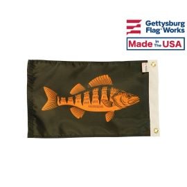 12x18" Yellow Perch - Fishing Boat Flag
