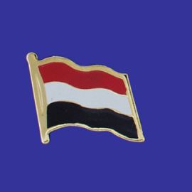 Yemen Lapel Pin (Single Waving Flag)